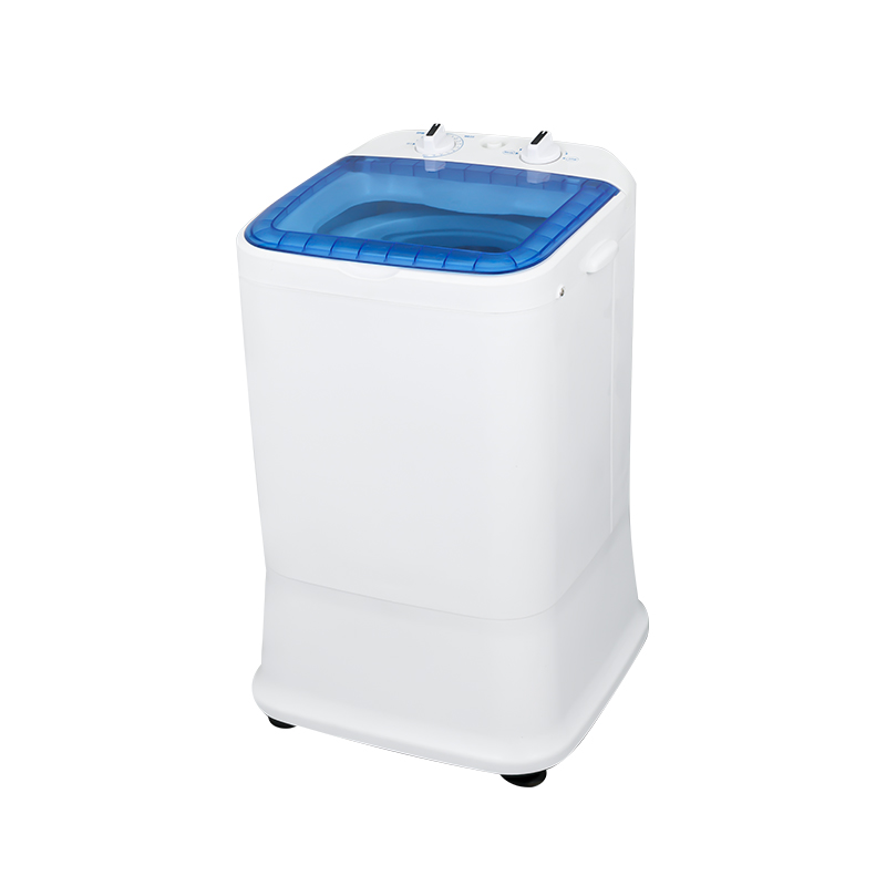 Compacte wasmachine van 3 kg, draagbaar, stille werking met perfecte centrifugefunctie